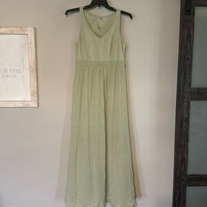 LC by Lauren Conrad Green Maxi Dress Size Large